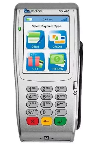  Verifone VX680 Переносной POS-терминал для эквайринга GPRS/CTLS (Б/У)